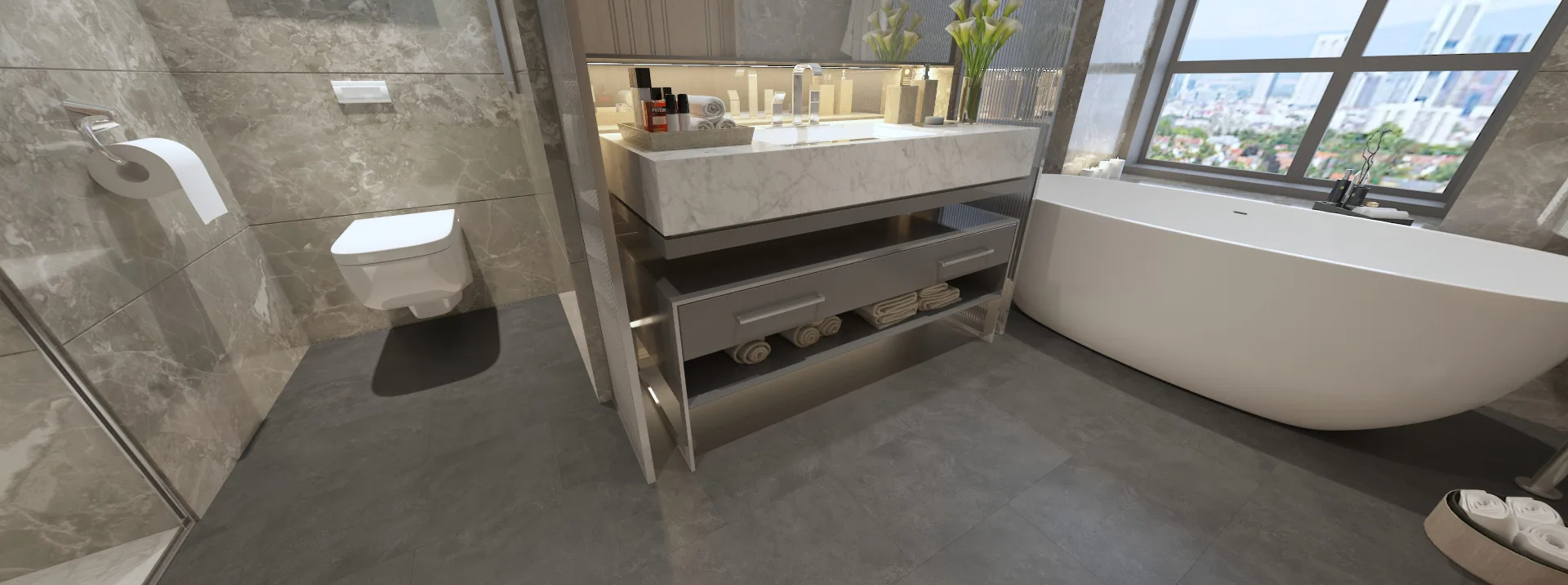 Concrete Dark Stone